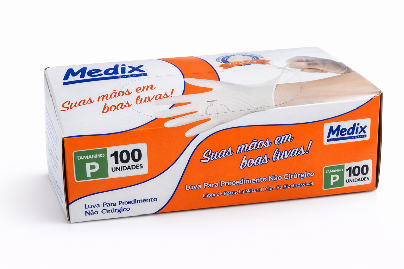 LUVA PROCEDIMENTO LÁTEX PEQUENO