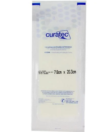 COMPRESSA EM PETROLATUM COM 3 UNIDADES CURATEC