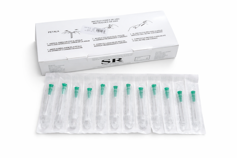 AGULHA  25 X 0,80MM SR CAIXA COM 100 UNIDADES