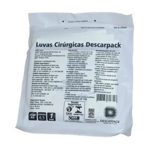LUVA CIRÚRGICA ESTÉRIL 6.5 DESCARPACK