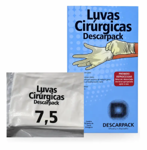 LUVA CIRURGICA ESTERIL 7,5 DESCARPACK